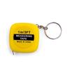 Pocket Tape Measure 1m Long Auto Retractable Portable Design Stainless Steel Tape Double Scale Flexible Keyring