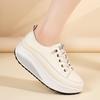 35-41 Women's Leather Lace-up Platform Rocker Shoes Wedge shoes Casual Shoes