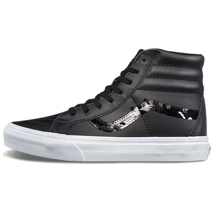 

Vans Sk8 Reissue Leather Comfortable Casual High Top Skate Shoes Women Sneakers Black VN0A2XSBQX6 36