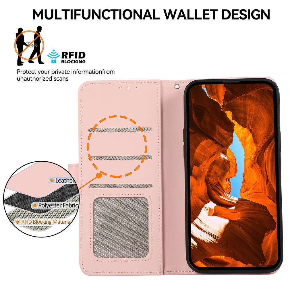 For Xiaomi Redmi Note 14 5G Case RFID Blocking Flip Leather Phone Cover