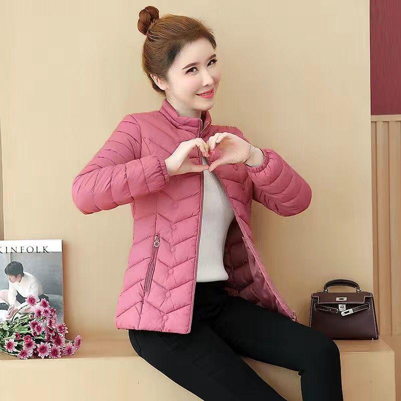 Jachetă din bumbac, scurtă, iarnă, nouă, scurtă, ușoară, subțire, jachetă din bumbac, mare, stil străin Jachetă mică din bumbac