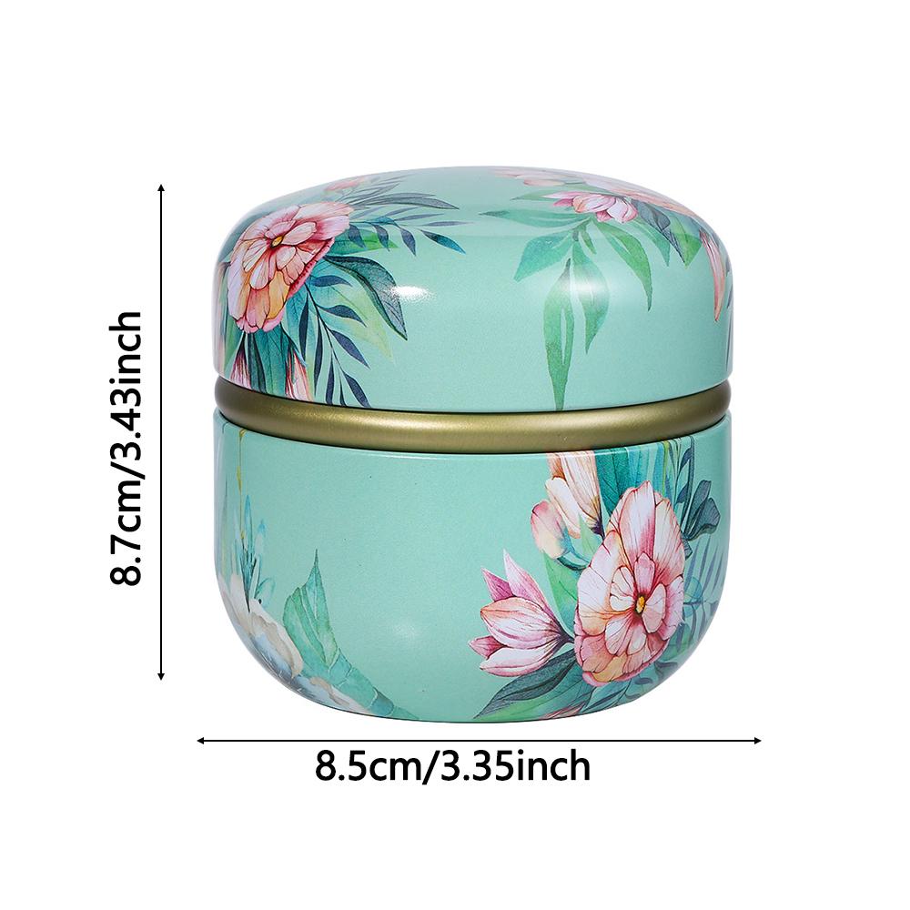 Portable Mini Tea Can Herb Stash Jar Powder Container Seal Smell Proof Cosmetic Bottles Reusable Spice Organizer Storage Pot