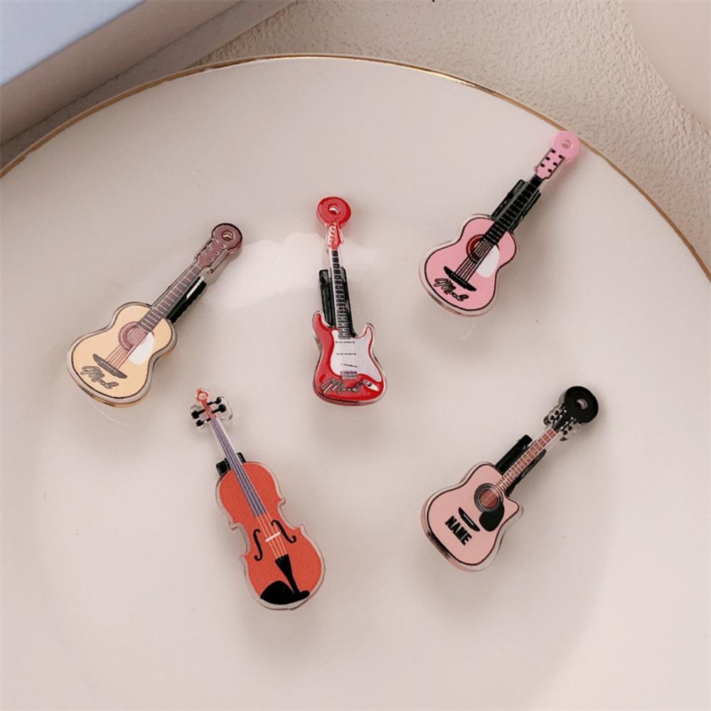 Sweet Guitar Hair Clip Korean Style Musical Instrument Hair Clip Mini Violin Hairclip Daily