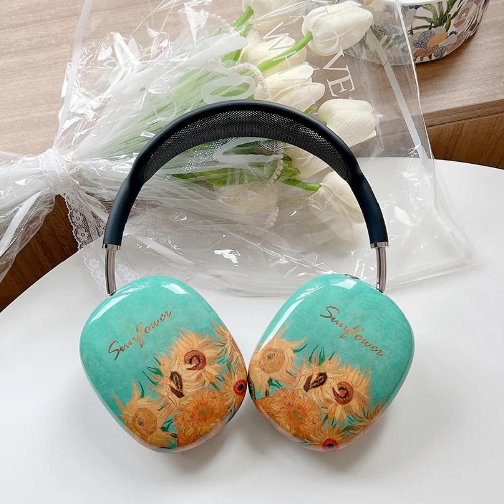 

Oil Painting Headphone Cover TPU Earphone Sleeve Classic Protective Case for AirPods Max 03