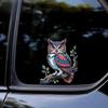 QT2012#15cm Owl High-Grade Self-Adhesive Vinyl Decal, Used for Car Windows, Bumper, Laptops, Waterproof Exterior Car Accessories