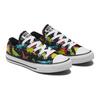 Converse Chuck Taylor All Star Low Top Kids Canvas Shoes Black Multicolor Teenagers 670350C