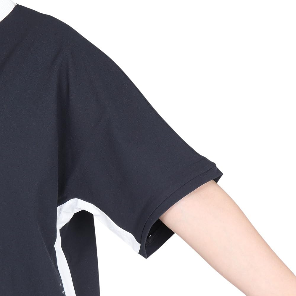 Short Sleeve High Neck Shirt Storage and Golf Cold Protection S [Pin Apparel] Women's (Heat Insulation) / / 622-4267802 010_Black