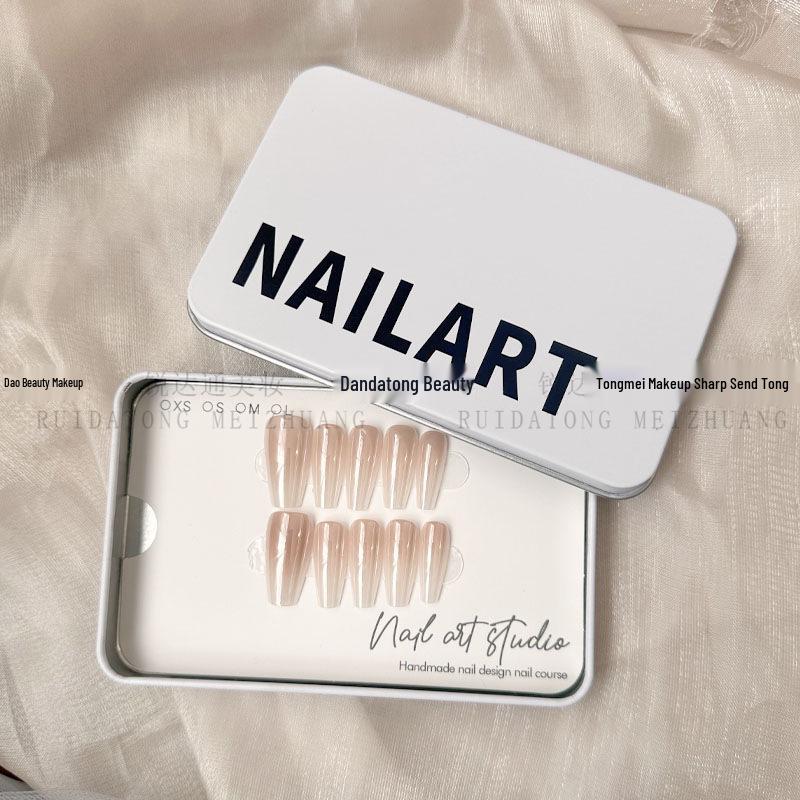 Nail Art Luxury Iron Storage Box for Handmade Press-On Nails