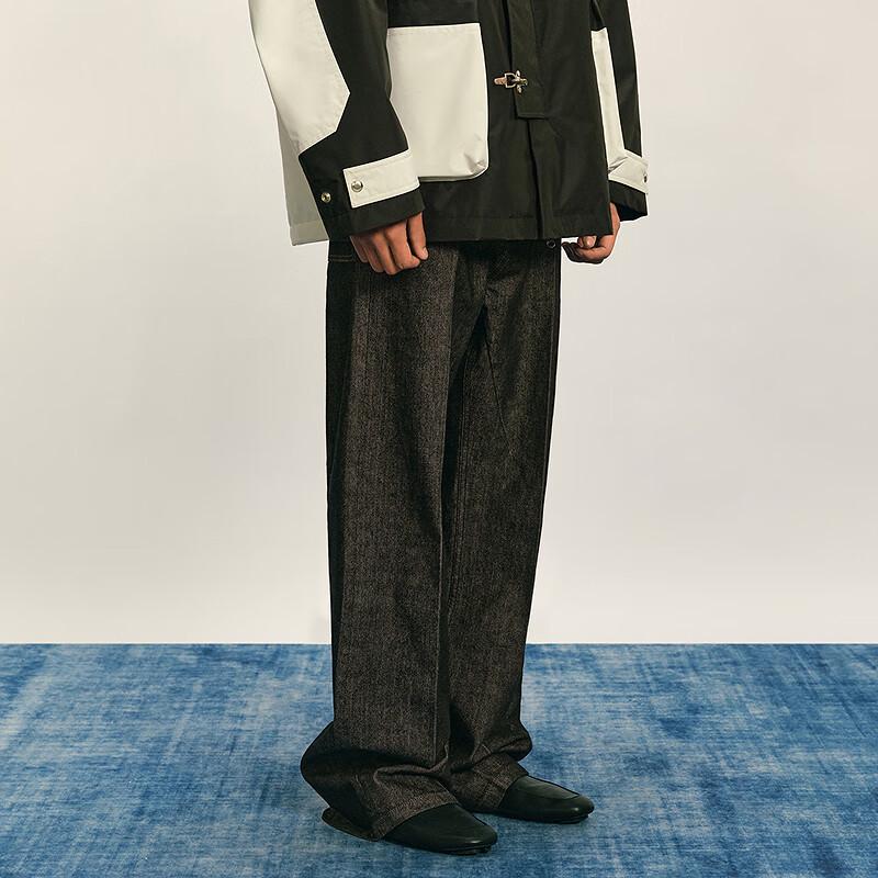 CROQUIS Men's 2025 Autumn Loose Wide-Leg Denim Jeans