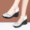 Platform Sandals with Hollow Thick Sole, Adjustable Straps, Soft Bottom, Comfortable Shoes