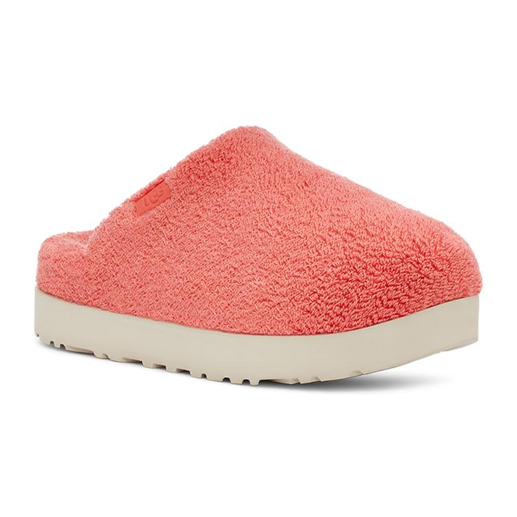 UGG Fuzz Sugar Terry Slide Fabric Fashion Slippers Women's Peach Pink 1126386-PBLSS