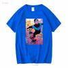 Nightwing T-Shirt lang- oder kurzärmelig vintage gewaschenes Oberteil für den Alltag mit Grafik vielseitig bequem dehnbar weich