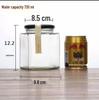 ZISIZ Hexagonal Glass Jar with Lid