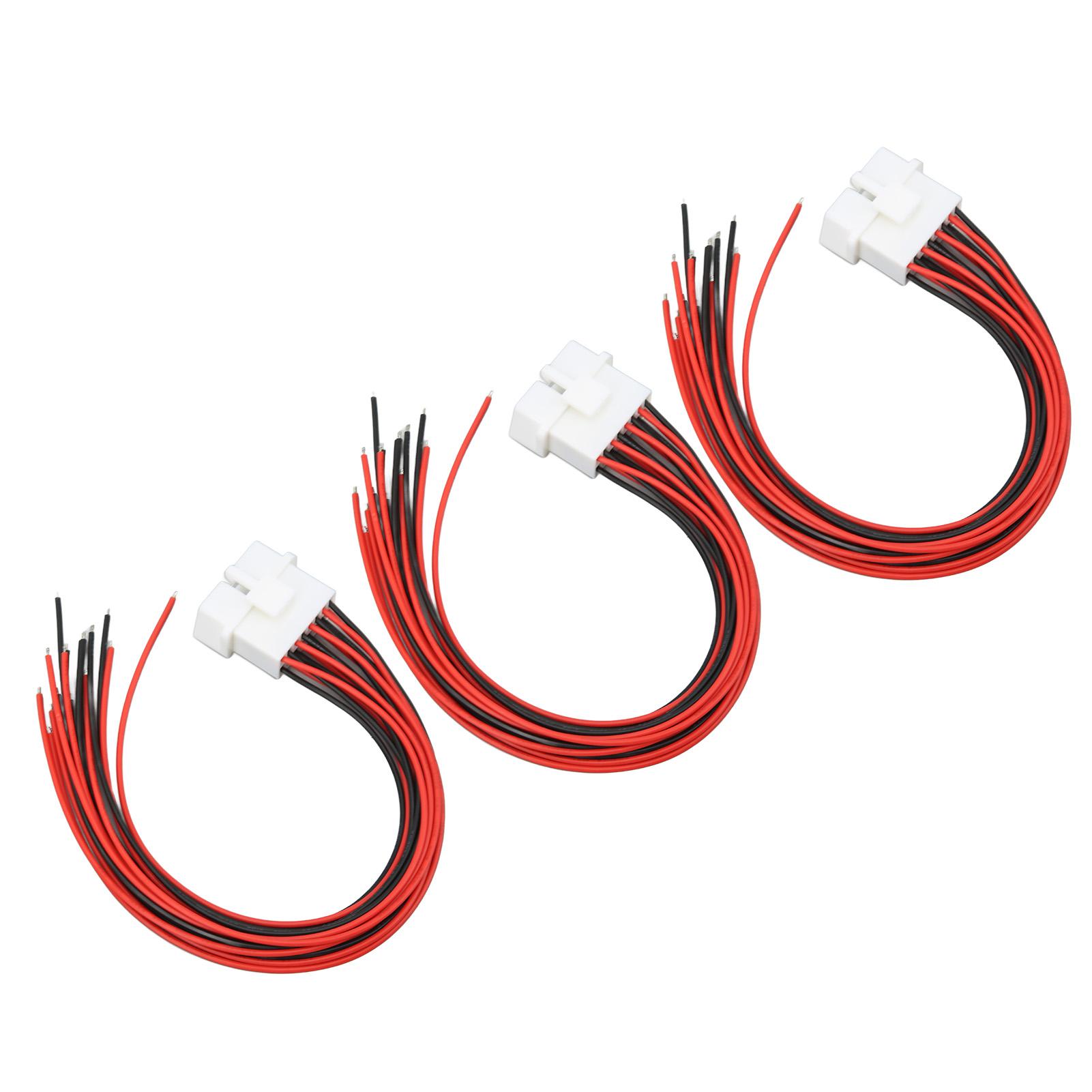 3pcs 16Pin Male OBD2 Cable Connector 30cm Universal Diagnostic Extension Cable for Cars