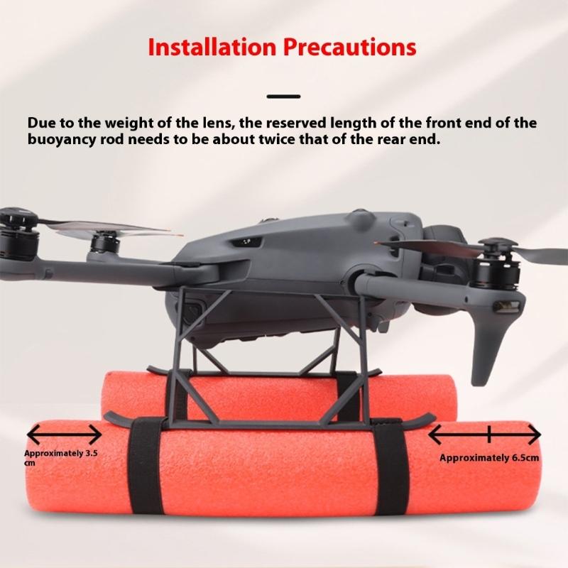 Heightening Landing Gear for 4 Drones With 105mm Elevations Water Floatation Kit AntiWear Protections Frame