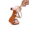 Women Girls Latin Dance Shoes Mid-Heel 5CM Ballroom Dancing Shoes Salsa Tango Soft Sole Indoor Shoes
