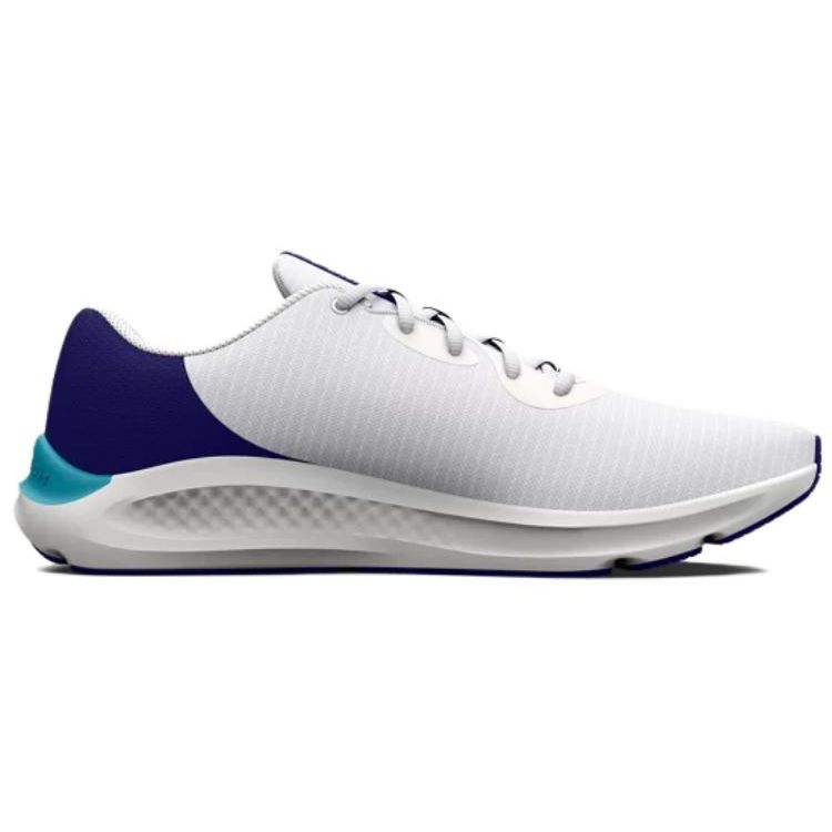 Under Armour Men's Charged Pursuit 3 Tech Running Shoes White Mod Grey 3025424-103