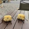 Plush Butter Doll Charm Keychains Sweet Cute Pendant Car Keyring Backpack Decoration Fashion Jewelry for Women Girl