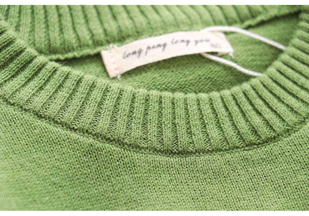2022 New Arrival Korean Style Unisex Children's Pure Cotton Warm Knit Sweater