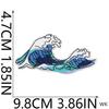 2025 New Patches 10 Pcs Blue Seashell Crab Embroidered Patches Iron On Clothing Hat Bag Shoe Repair Phone Gift Box Decor DIY
