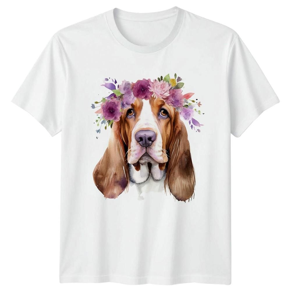 Just A Girl Who Loves Her Unisexs TShirt Basset Hound Dog Mothers Day S