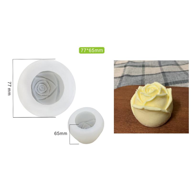 Valentine's Day Even Rose Silicone Mould Whiskey Ice Ball Mould Handmade Candle Soap Mold