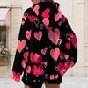 Women Plus Size Zip Up Hoodie Long Sleeve Leaf Camouflage Print Drawstring Sweatshirt With Pockets