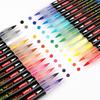 Brush Tip Acrylic Paint Pens-24 Colors Acrylic Paint Markers Calligraphy Art Markers for Lettering,Card Making,Rock painting,Stone, Ceramic, Glass,