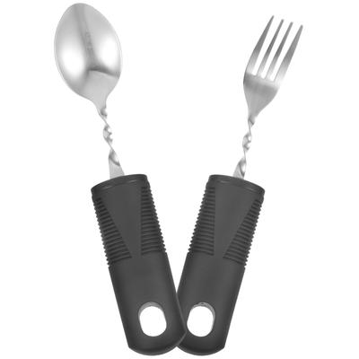 Bendable Fork and Spoon Convenient Tableware Kit Aldult Outdoor Adaptive Utensils Stainless Steel Multi-use