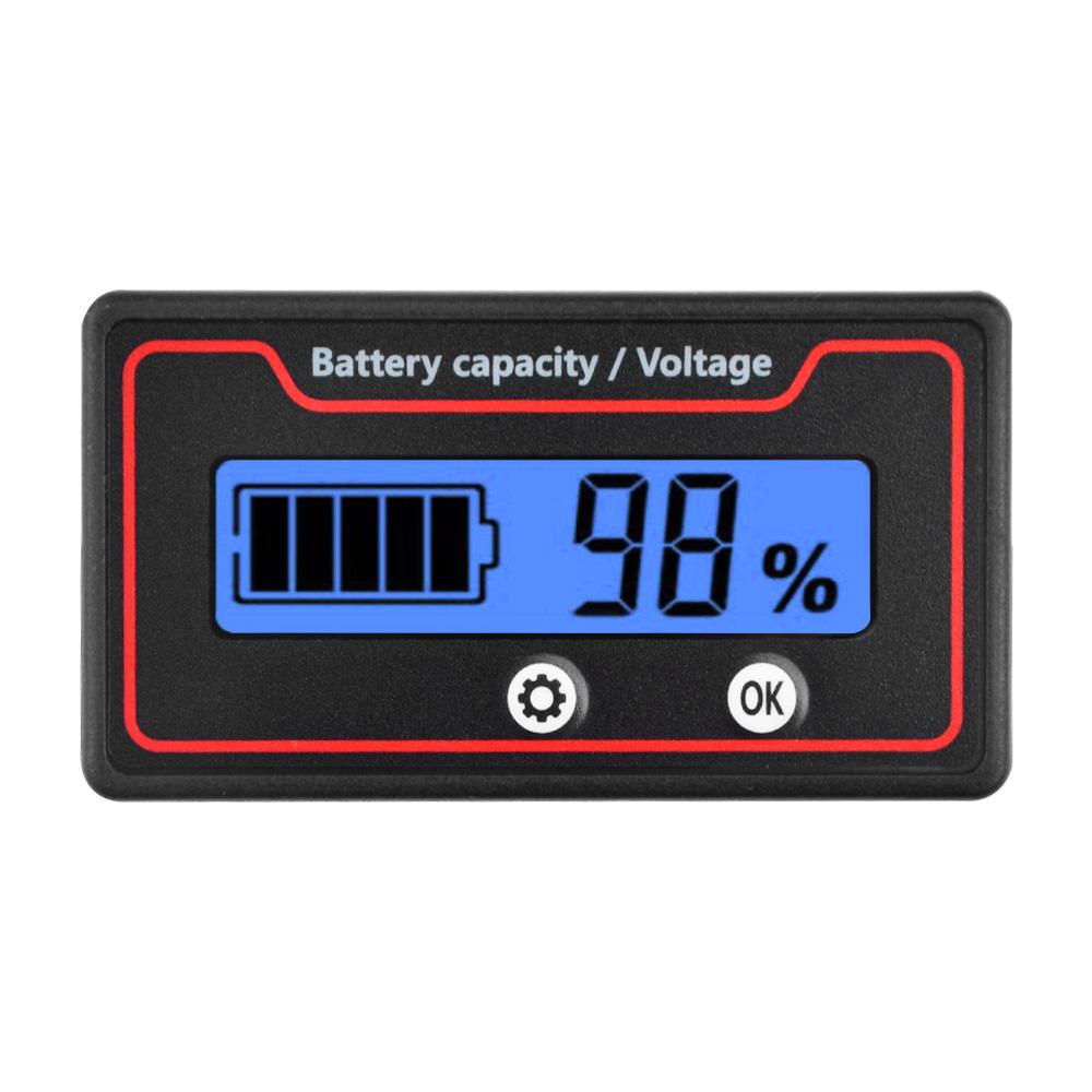 9-120V Battery Capacity Indicator 12V 24V 36V 48V 60V 72V 84V Lead Acid Lithium LiFePO4 Indicator