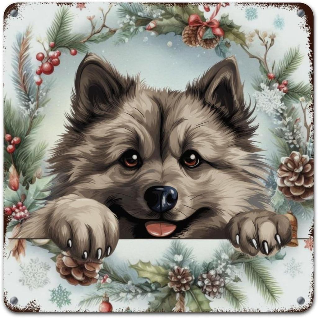 Christmas Metal Wall Art for Home Living Room Kitchen Decor