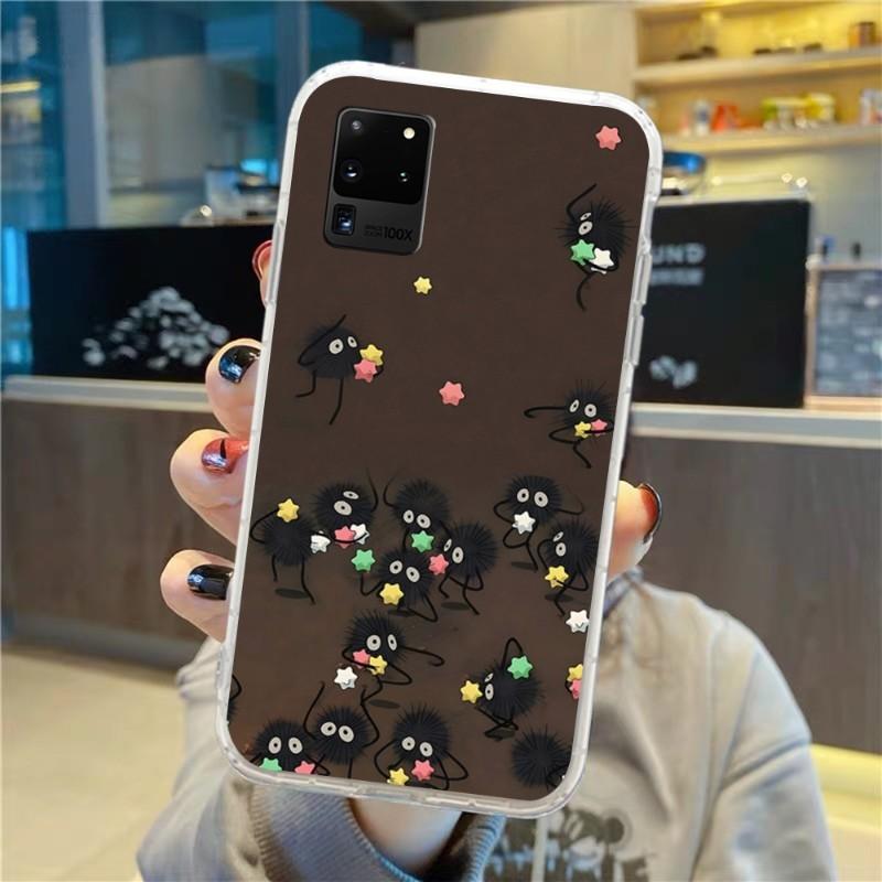 Studio Ghibli Chihiros Reise ins Zauberland Telefon Fall Für Samsung Galaxy S10 S21 S22 Plus Ultra A91 A51 A21S A12 Transparent Telefon Abdeckung