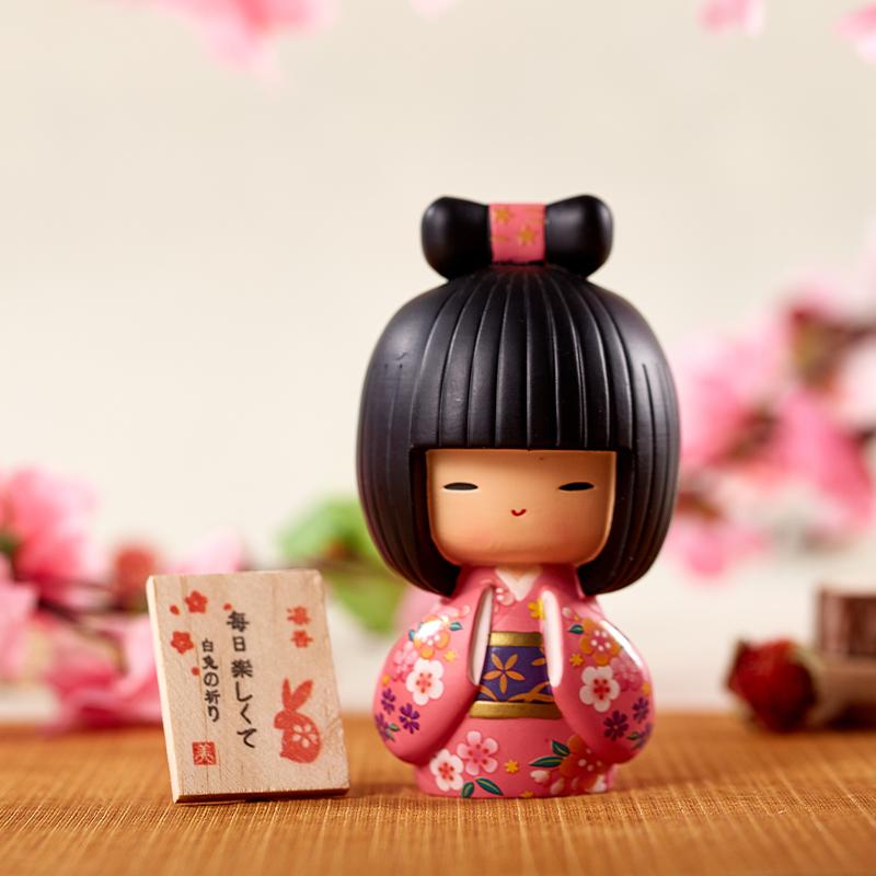 Japanese Doll Humanoid Kimono Japan Cuisine Sushi Restaurant Decorations Japanese Ornament Resin Home Decoration Kawaii Figurine