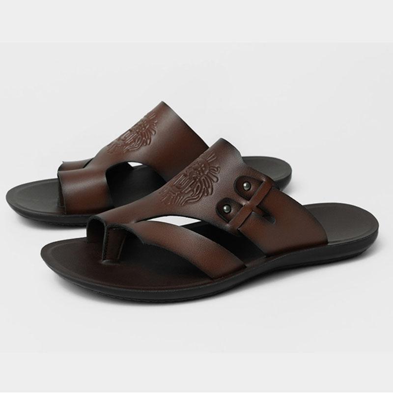 Fashion Flip Flops Summer New Fashion Casual Slippers For Men Classic Flat Beach Shoes Male Non Slip Slippers Flip Flops Outdoor