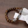 Viking Men Bracelet Norse Runes Stone 8mm Natural Jade Sodalite Turquoise Lava Beads Jewelry Bangles Homme Pulseras