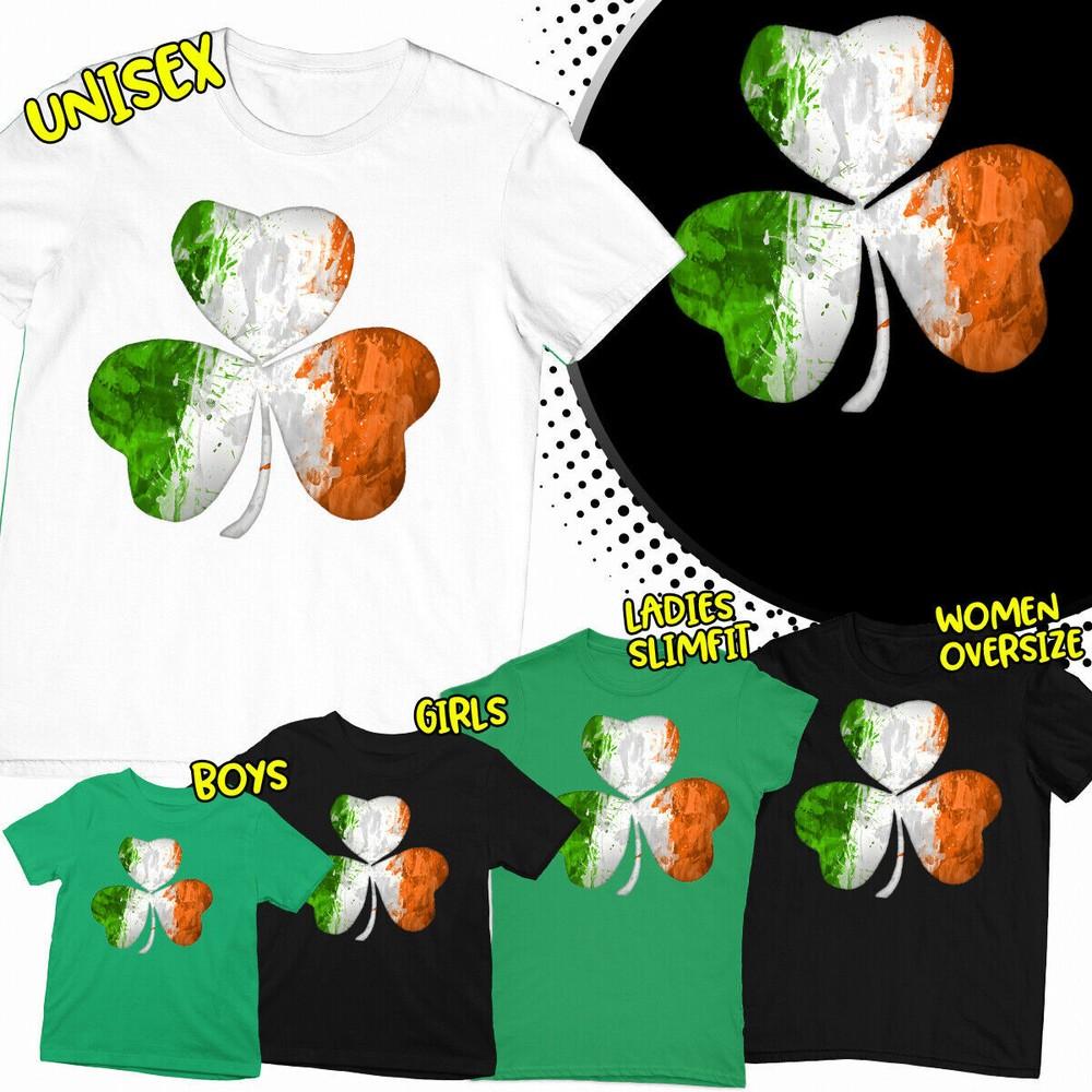 St Patricks Day Shamrock Irish Paddys Ireland T-Shirts Tee Top #SPD