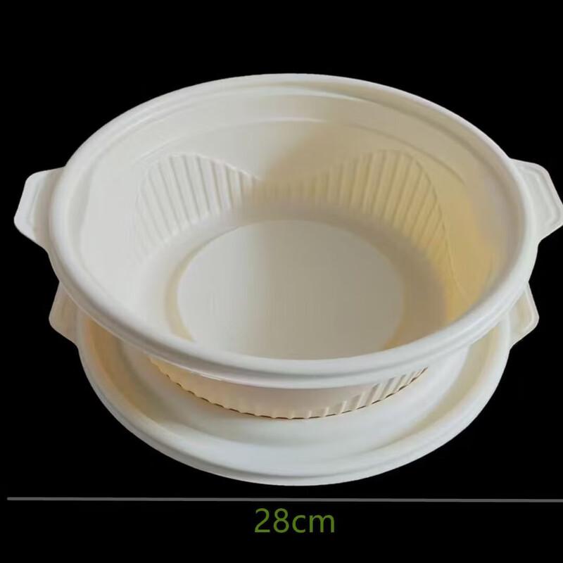 Biologisch abbaubare Take-away-Behälter aus Maisstärke mit Deckeln