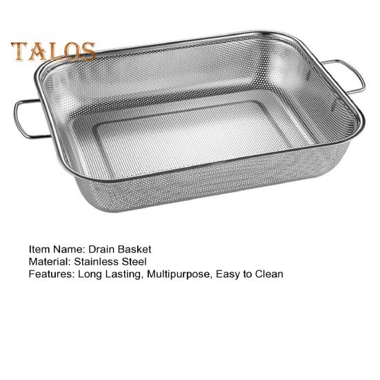 Drain Basket Pasta Strainer with Handle Large Capacity Rust-Resistant Dishwasher Safe Rice Noodle Filter Kitchen Colander