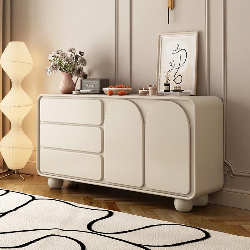 Solid Wood Five-Drawer Cabinet: Bedroom & Living Room Storage Solution