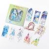 1pack/20pcs Laser Flash PET Waterproof Sticker Cool Geometric Pattern, Ideal for Journal Deco DIY Craft Album Gift Decor