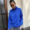 Womens Trendy Long Sleeve Hoodies Tops Oversized Sweatshirts Turtleneck Pullover Fall Turtleneck Sweater Outfits