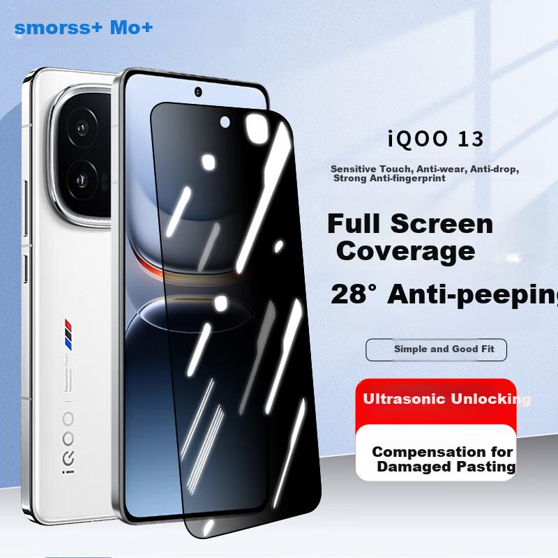 Unlock Tempered Glass Screen Protector for Vivo IQOO 13, Protection Film for IQOO 13 Smartphone, Full Coverage HD Anti-Drop Protective Film