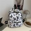 Beautiful butterfly printing casual large-capacity student schoolbag going out for leisure commuting versatile backpack backpack