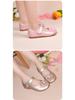Spring & Autumn Flower Girl Loafers: Kids' White Leather Princess Shoes