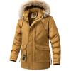 2024 New Winter Men Long Coat Military Fur Hood Warm Tactical Bomber Army Korean Thick Multi Pockets Overcoat Male Warm Parka
