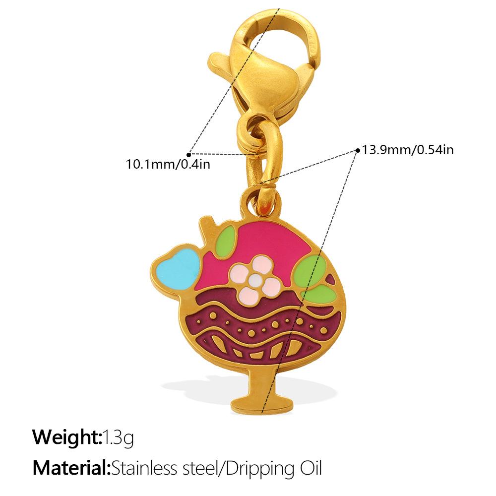 Cute Sweet Wind Pizza Candy Food Series Lobster Buckle Pendant Diy Bracelet Necklace Exquisite Accessories