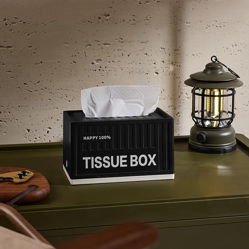 

Home & Office Minimalist Tissue Storage Box Rectangle Automatic Creative Container - Shaped Tissue- Style Tissue Holder чёрный