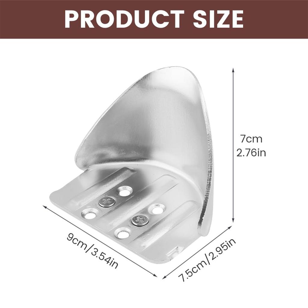 2 Pack Adjustable Metal Drywall Stilt Heel Bracket Replacement Kits for Safe High Wall Painting and Construction Work