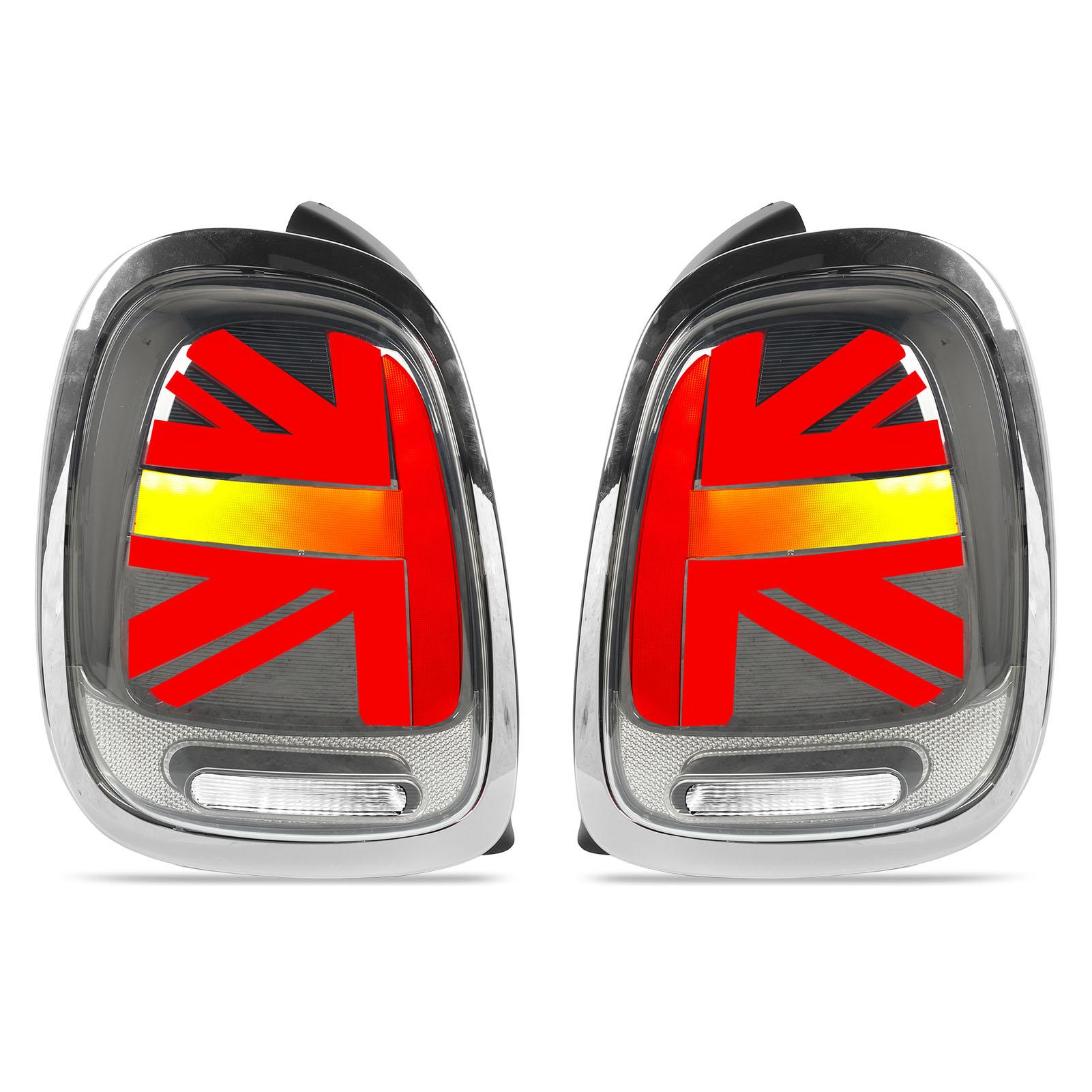 

Полностью светодиодные задние фонари Union Jack с последовательным сигналом поворота для S JCW F55 F56 F57 2014–202 Black and Red