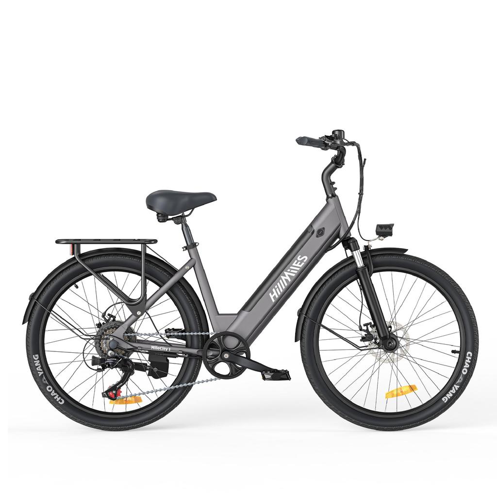 HillMiles MileCity 1 Electric Bicycle 36V 13Ah Battery, 250W Motor, IP65 Waterproof, 26 Inch Tires, 100KM Range E-Bike